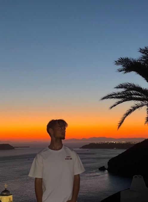 Côme Ferrand au coucher du soleil